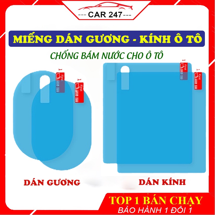 Miếng dán chống bám nước gương ô tô, miếng dán gương ô tô