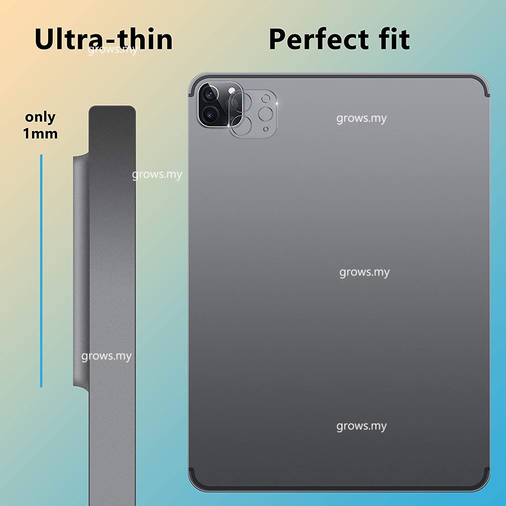 Kính Cường Lực Bảo Vệ Ống Kính Máy Ảnh Hình Tròn Màu Đen Cho iPad Pro 12.9 2021 2022 M2 iPad Pro 11 2020 M1