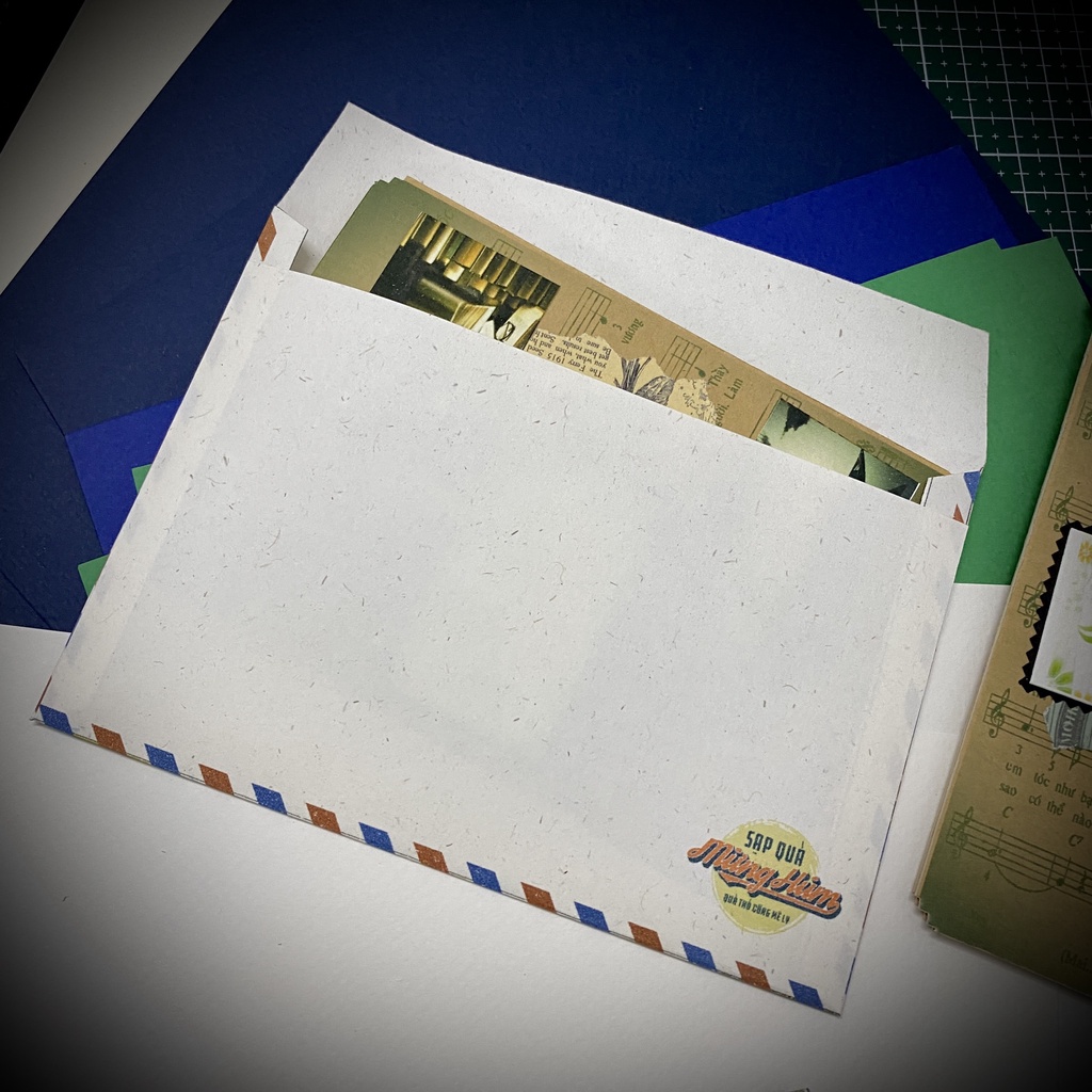 Thiệp chúc mừng ngày nhà giáo Việt Nam 20/11_Happy Teacher's Day. Handmade, kraft & craft. Size A6 đẹp
