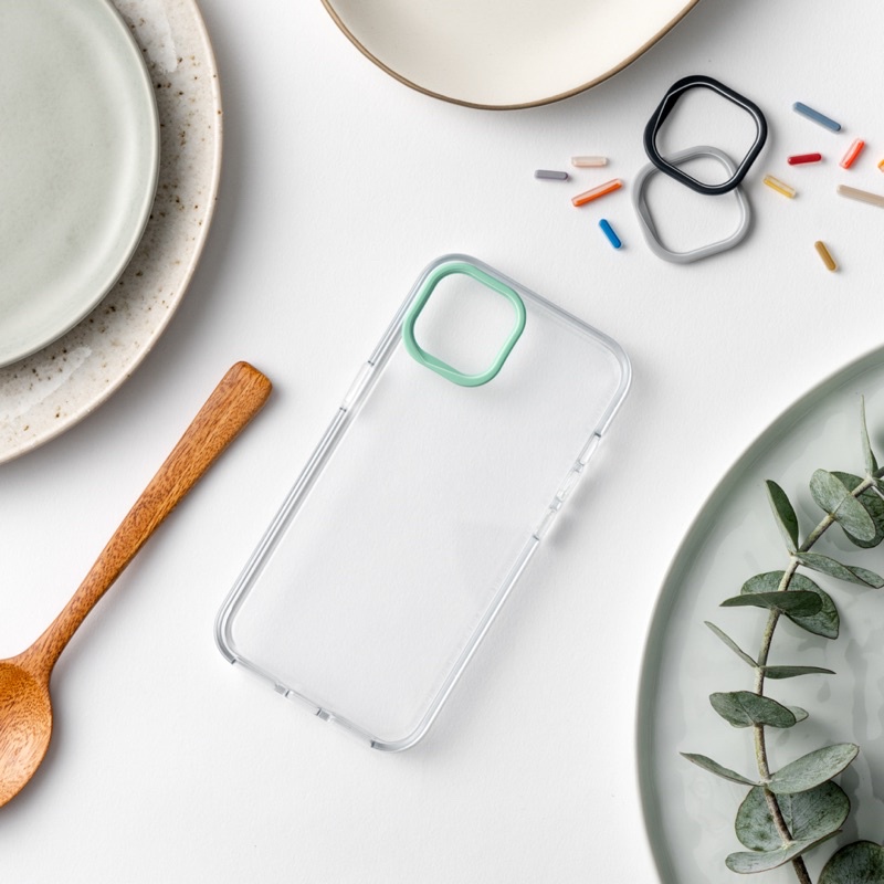 Series iPhone 14 | Viền camera phụ kiện ốp trong suốt RhinoShield màu sắc đa dạng