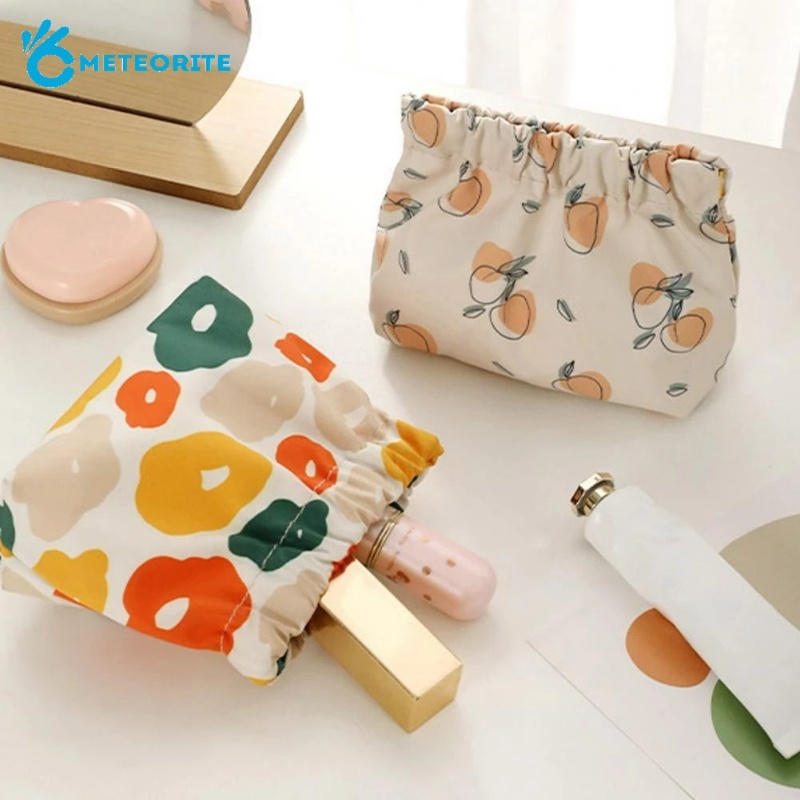 Túi Đựng Son Môi / Tai Nghe Đa Năng In Họa Tiết Hoa / Trái Cây Thời Trang Cho Nữ
