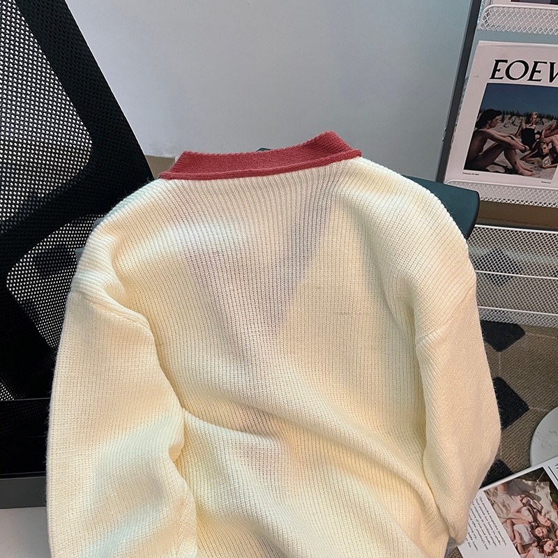Áo cardigan Dệt Kim Tay Dài Cổ Chữ V Thời Trang Mùa Thu