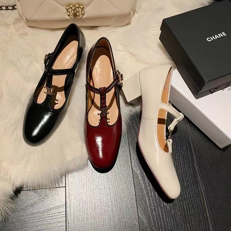 Giày Cao Gót 5CM Da Mũi Nhọn Thời Trang 2023 Cho Nữ