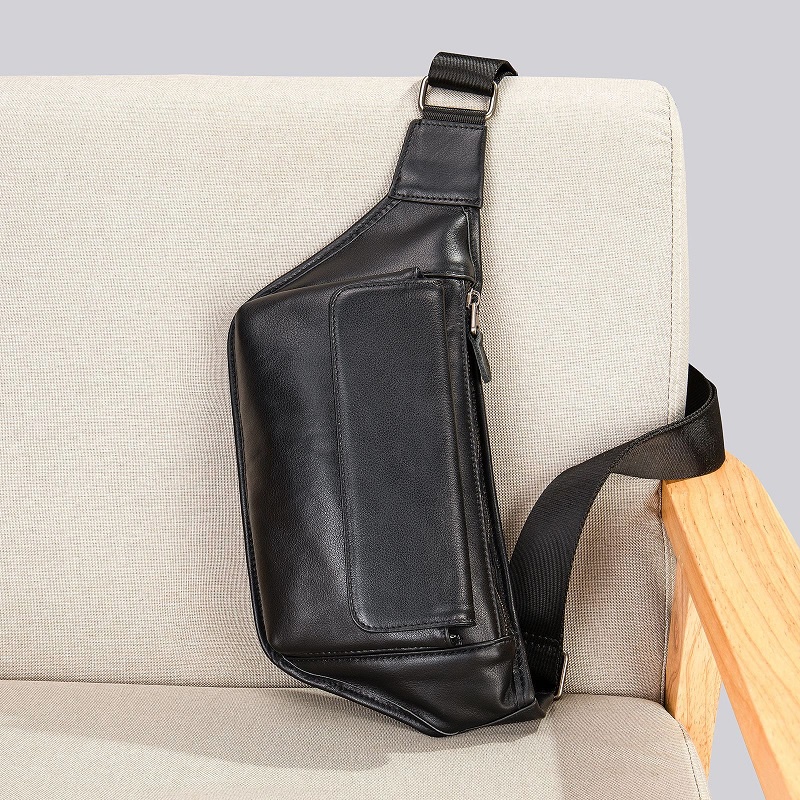 TÚI BAO TỬ DA NHỎ GỌN MÀU ĐEN BT74