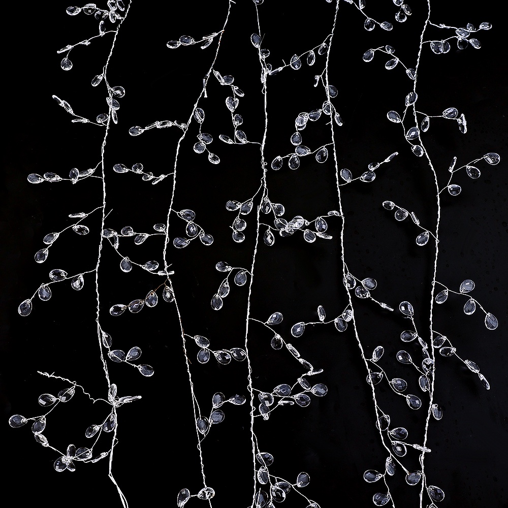 Dây Chuỗi Hạt Pha Lê Trong Suốt Hình Giọt Nước 100 / 120 / 150cm Trang Trí Nhà Cửa / Tiệc Cưới DIY