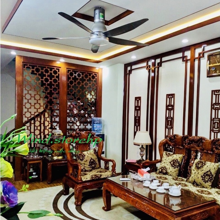 QUẠT TRẦN ĐÈN KDK U60FW  Màu Xám / Trắng / Đen - HÀNG CHÍNH HÃNG