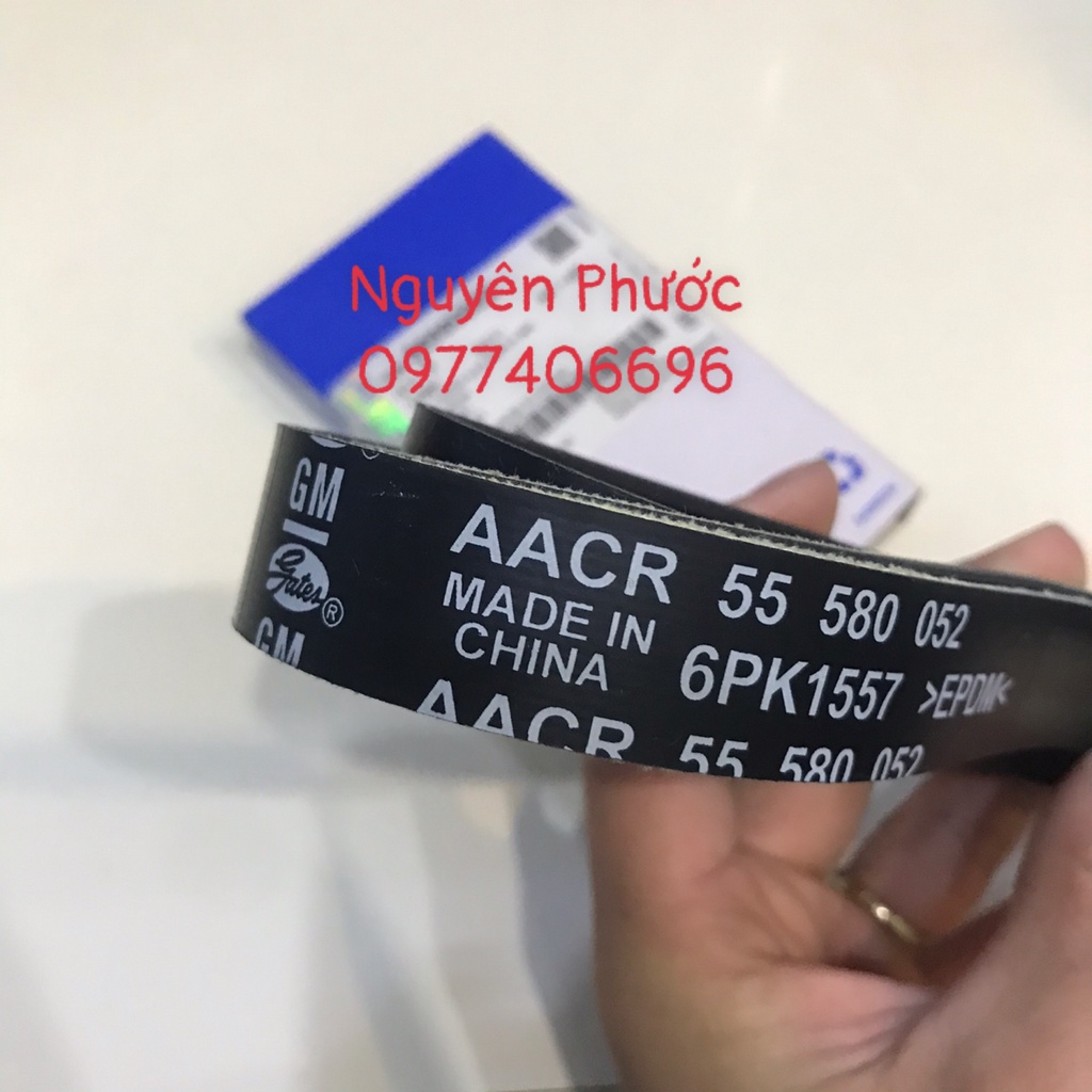 55580052 Dây curoa tổng 6PK1557  CRUZE 1.8 / LACETTI CDX hàng xịn GM chính hãng