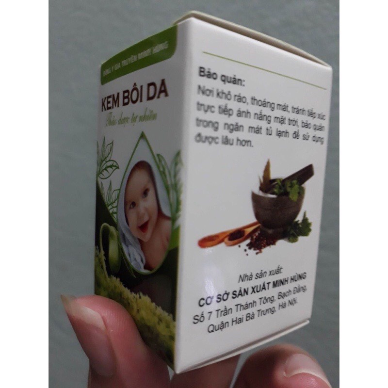 Kem Bôi Da Minh Hùng Chính Hãng - Dưỡng Ẩm Da Bé - Kem Bôi Chàm Sữa, Hăm Tả Mẩn Ngứa