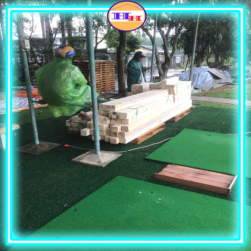 Thanh gỗ thông vuông 4cm và 5cm nhiều kích thước được chà mịn 4 mặt