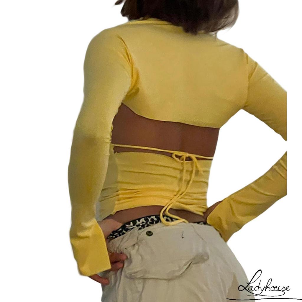 Áo Tank Top + Áo Khoác Tay Dài Màu Trơn Dáng Ôm Gợi Cảm Cho Nữ