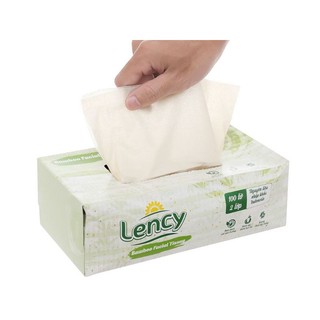 (DATE 2026) Khăn giấy Lụa tre Lency (100 tờ, 2 lớp)