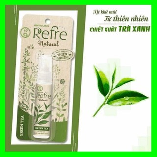 Xịt khử mùi, hương trà xanh, Xịt khử mùi Refre Whitening/Natural 6ml