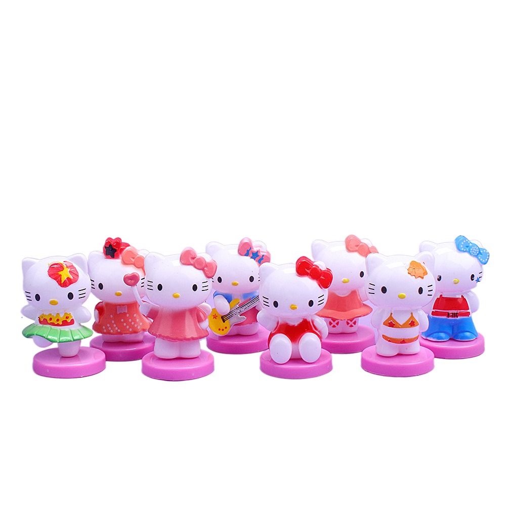 DARNELL Mô Hình Mèo Hello Kitty Bằng Nhựa Xinh Xắn