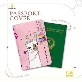 Bao Da Hộ Chiếu - Ví Đựng Passport Du Lịch ( in tên cá nhân ) Họa Tiết Lạc Đà Cute - LT021 STORMBREAKER