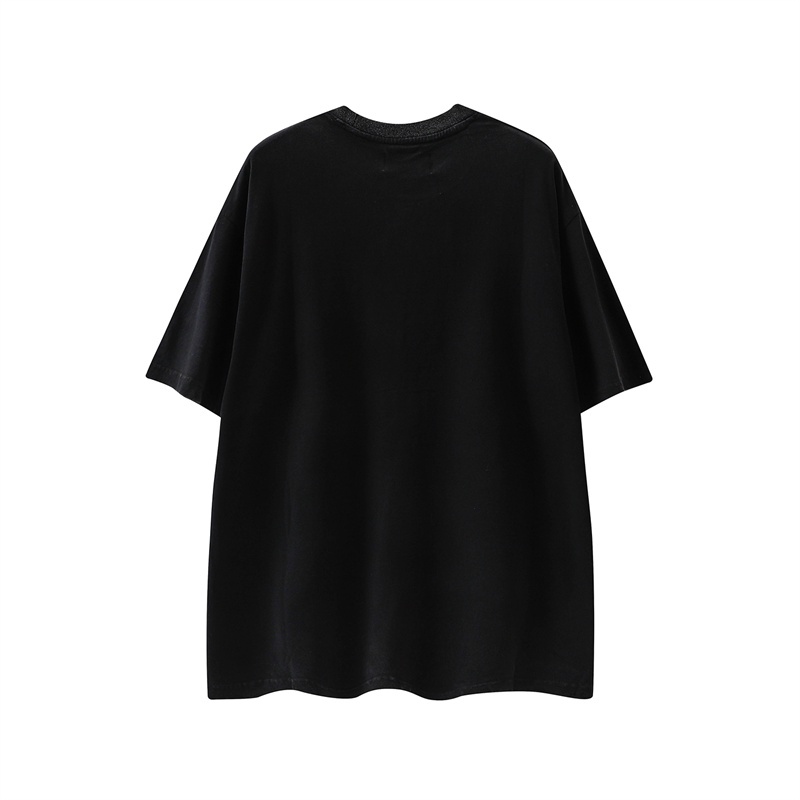 Áo Thun Tay Ngắn Dáng Suông Thoải Mái In Họa Tiết Ba Hình Tròn Thời Trang Đường Phố