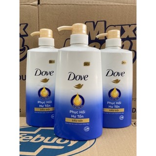 Dầu gội - xả dove dưỡng tóc bồng bềnh - phục hồi hư tổn chai to 640g
