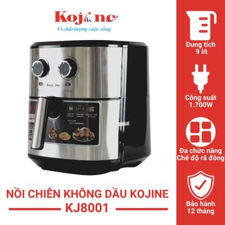 Nồi chiên không dầu kojine, dung tích 9l, công suất 1700w - kj - 8001