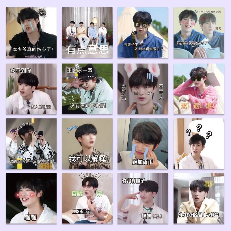 Set 60 sticker dán TNT