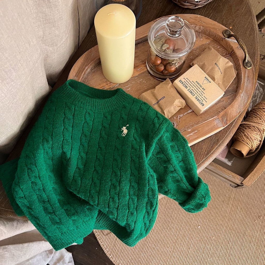 Áo Sweater Dệt Kim Thêu Họa Tiết Màu Sắc Thời Trang Mùa Thu 2022 Cho Bé