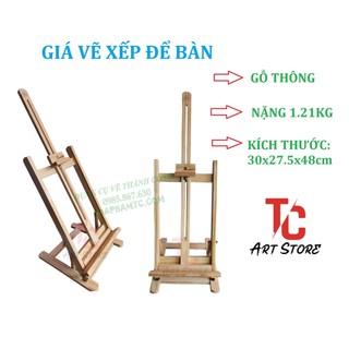 Giá vẽ xếp để bàn - Có thể xếp gọn lại