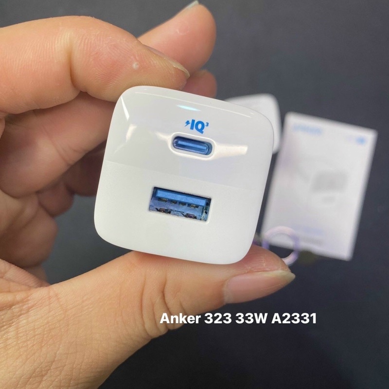 Củ sạc nhanh 33W ANKER 323 A2331 1 cổng USB, 1 Cổng Type C
