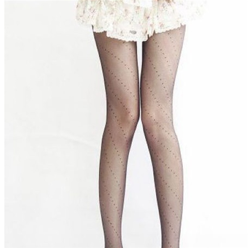 Quần Tất Vải Jacquard Mỏng Dáng Ôm Thời Trang Cao Cấp