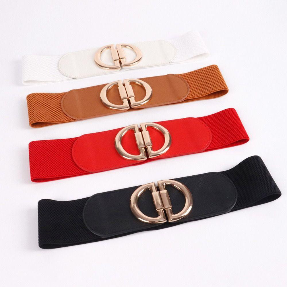 Thắt Lưng Co Giãn Phối Chân Váy Chữ D Phong Cách Retro MIHAN1