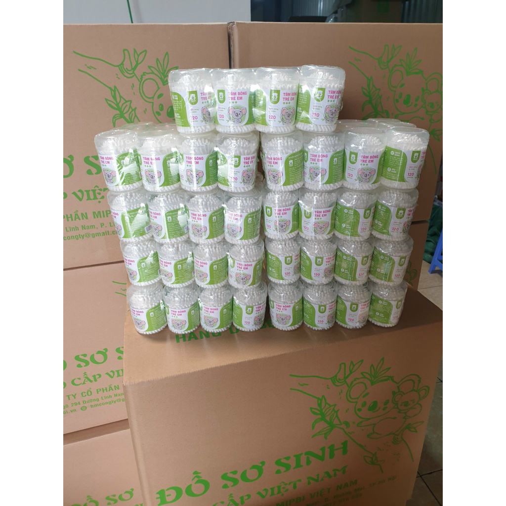 Tăm bông trẻ em Mipbi 120 que