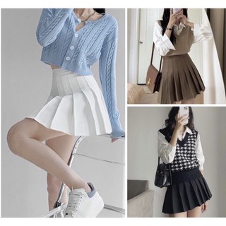 Chân váy tennis xếp ly có quần đùi bên trong _ quầm giả váy