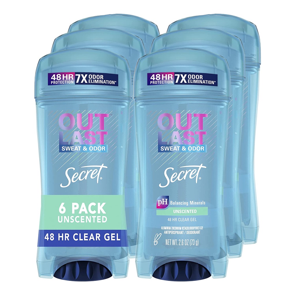 Gel khử mùi SECRET Mỹ giảm tiết mồ hôi  khô thoáng cho nữ
