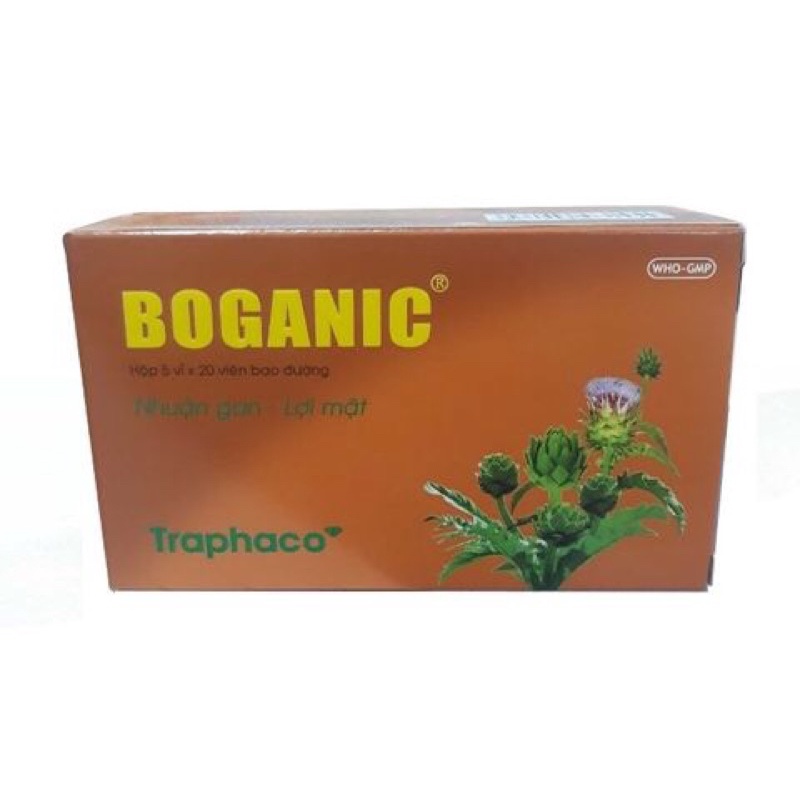 BOGANIC Traphaco hỗ trợ giải độc gan, mát gan, tăng cường chức năng gan [H/5vỉ x 20viên bao đường]