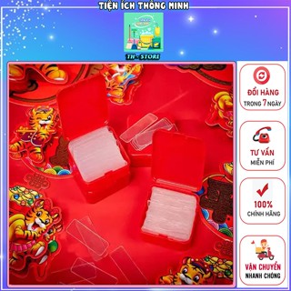 BĂNG DÍNH 2 MẶT ĐA NĂNG TRONG SUỐT - Hộp 60 miếng