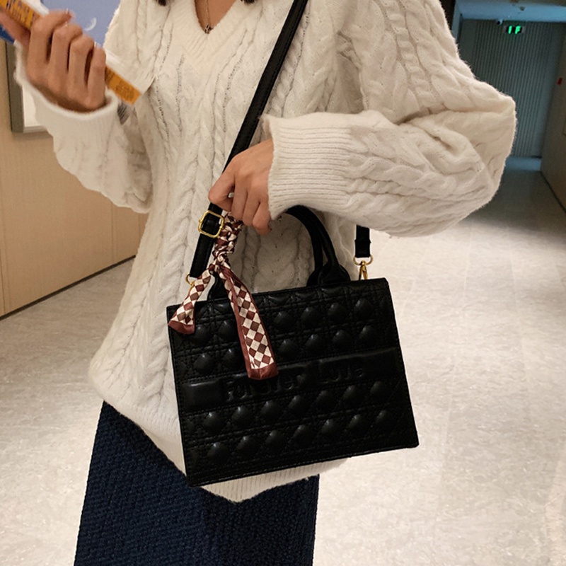 IELGY Túi Xách Cỡ Lớn In Chữ Phong Cách retro Hàn Quốc Cho Nữ