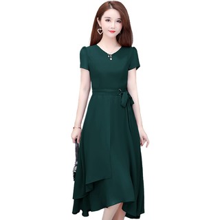 Đầm voan trung niên dành tặng mẹ, dự tiệc sang trọng - HN13 XANH