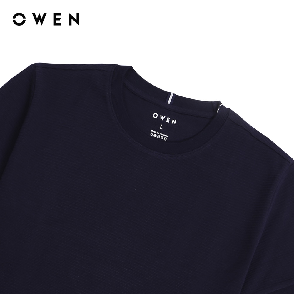 OWEN - Áo Tshirt ngắn tay Body Fit Navy - TSN220965