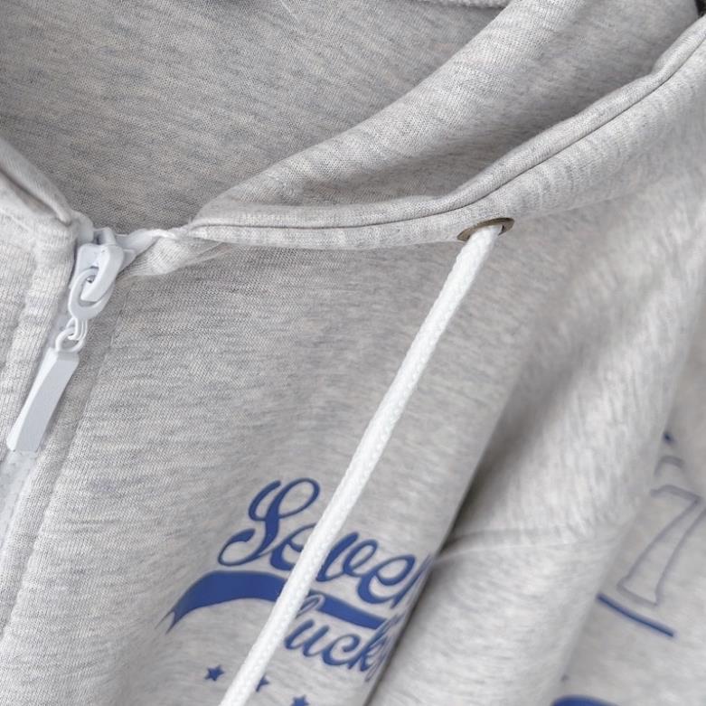 [ẢNH THẬT-CÓ SẴN] Áo Khoác Nỉ Hoodie Zip SEVEN 07 Nhiều Màu Unisex Form Rộng Nam Nữ - Suti House