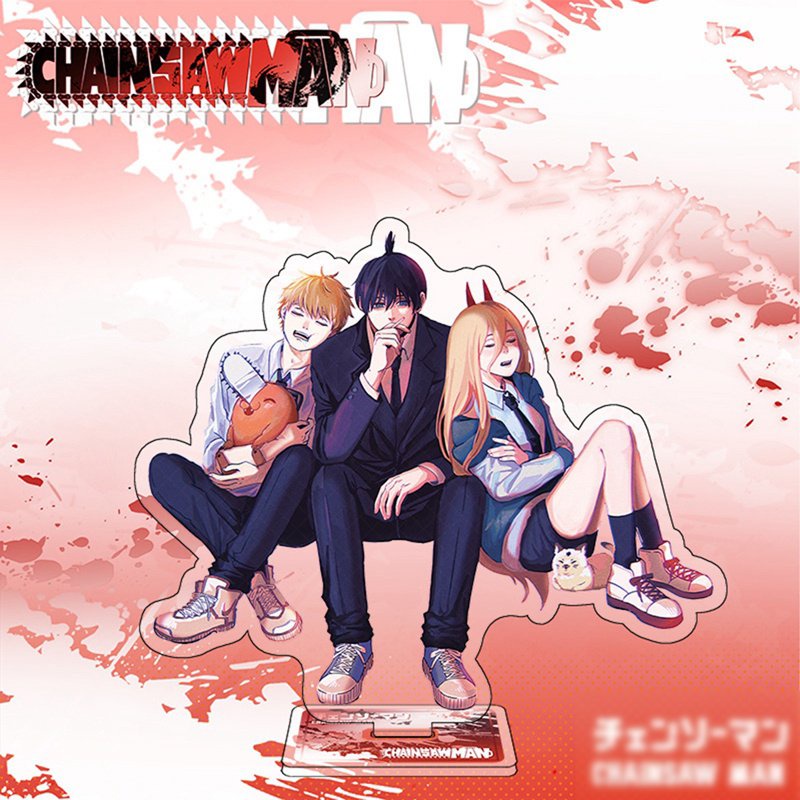 (nhiều mẫu) Standee IN HÌNH Chainsaw Man Thợ săn quỷ tượng acrylic anime mica chibi trưng bày
