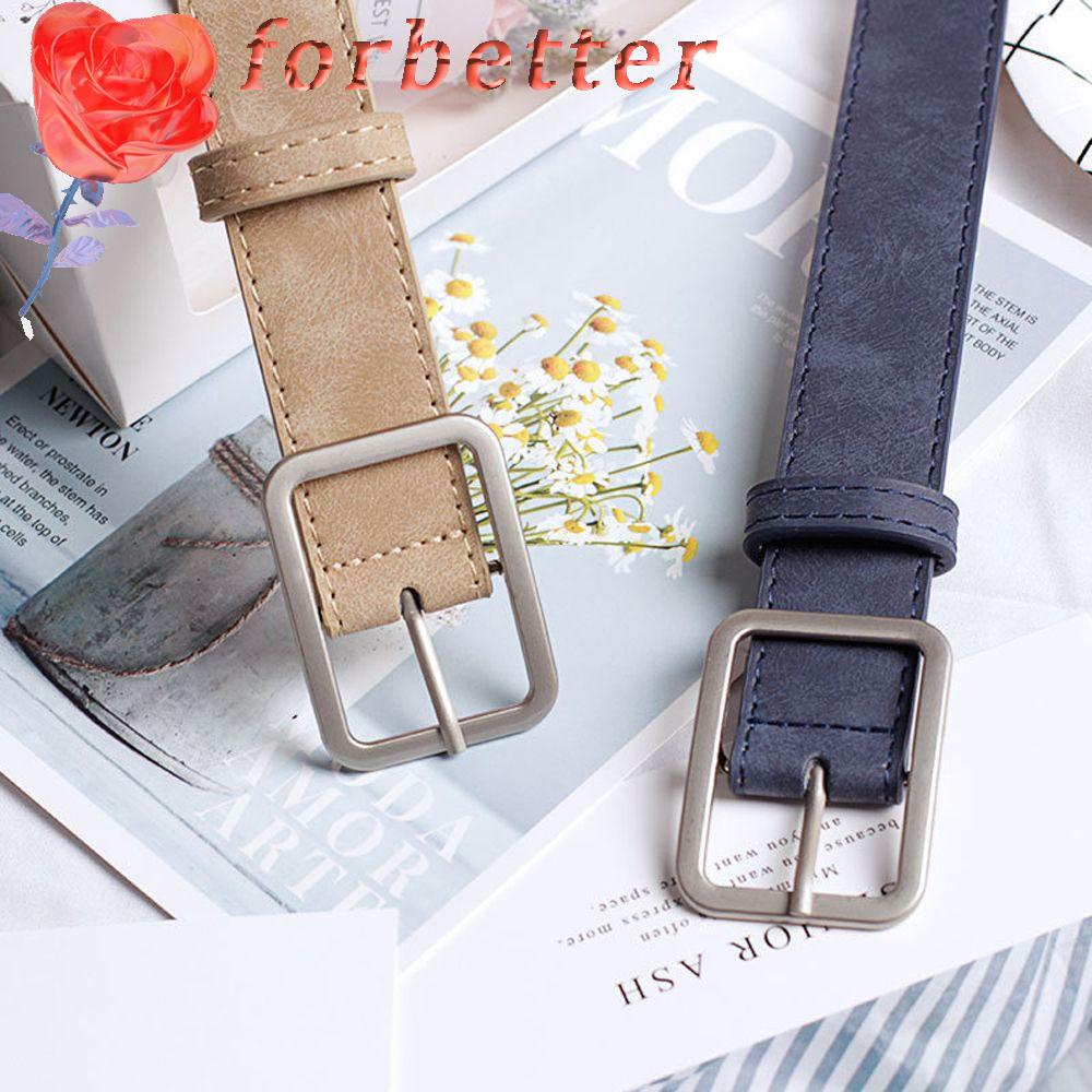 Thắt lưng da bản rộng nhiều màu tùy chọn phong cách cổ điển Hàn Quốc thời trang cho nữ