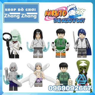 Đồ chơi Xếp hình Naruto Neji - Might Guy - Uchiha Sasuke - Kimimaro - Kabuto - Rock Lee - Zetsu Minifigures Kopf KF6126