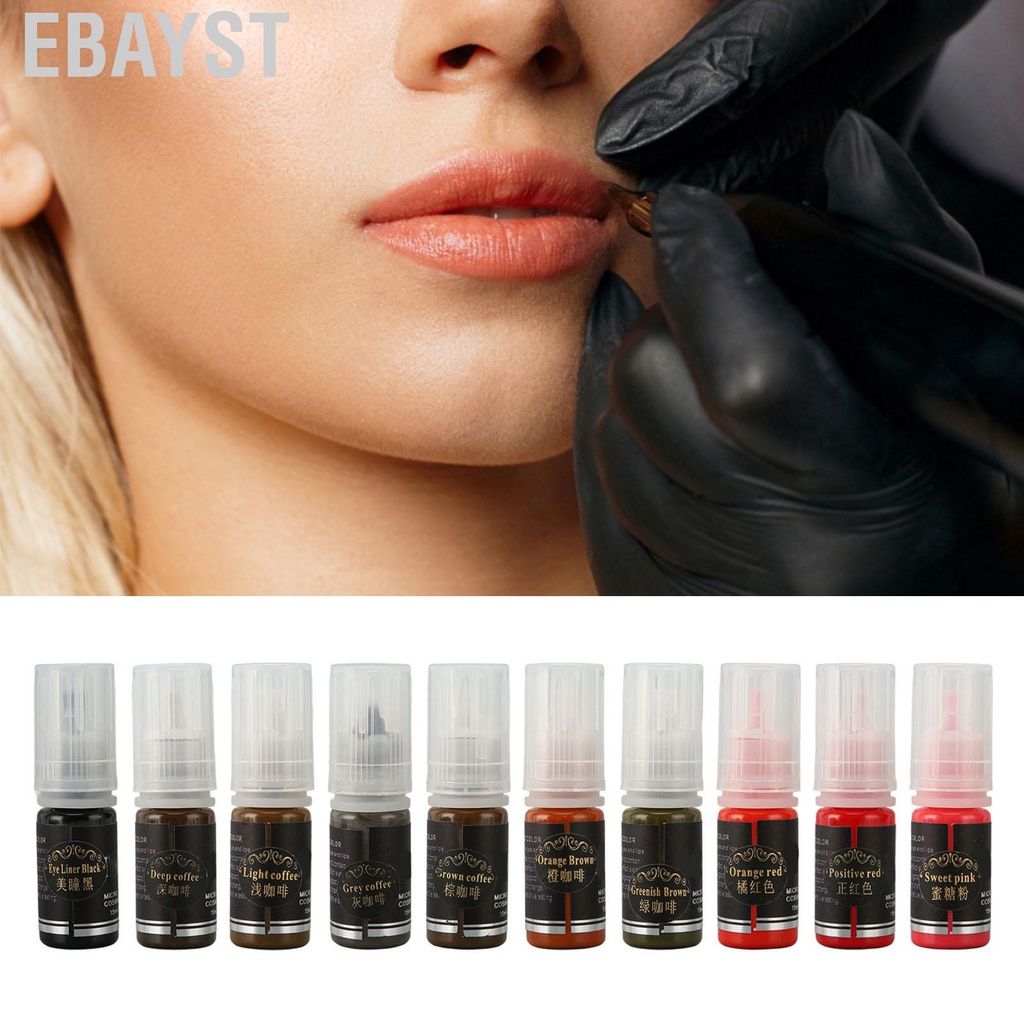 Mực xăm môi lông mày màu sắc có độ bão hòa cao lâu trôi chuyên nghiệp đảm bảo vệ sinh 15ml