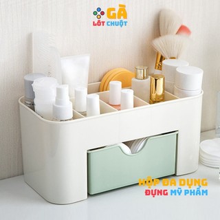 Kệ mỹ phẩm nhiều ngăn, Khay đựng đồ đa năng để bàn dày dặn tiện lợi - GÀ LÓT CHUỘT