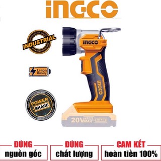 Ingco đèn làm việc dùng pin 20v cwli2001