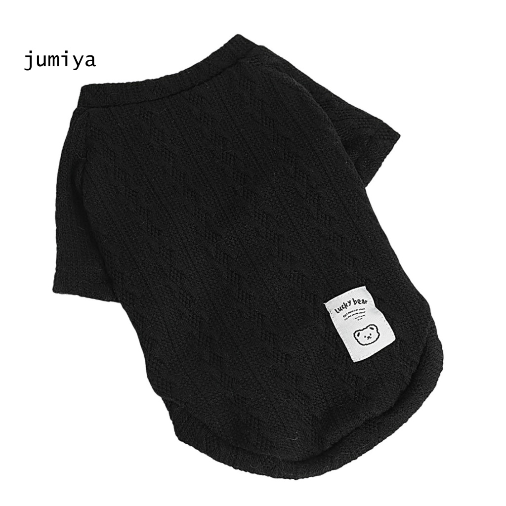 Judy Áo Sweater Màu Trơn Co Giãn Giữ Ấm Mùa Đông Cho Cún Cưng