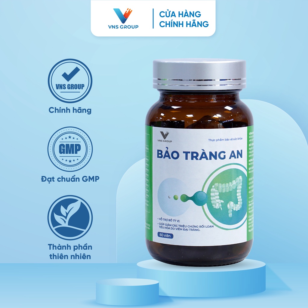 Thực phẩm chức năng hỗ trợ tiêu hóa, bảo vệ đại tràng| Bảo Tràng An Vns Group hộp 60 viên