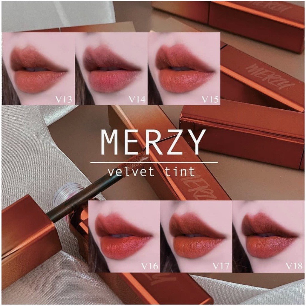 Son Kem Siêu Lì , Lâu Trôi Merzy The First Velvet Tint V6 Hàn Quốc Chính Hãng