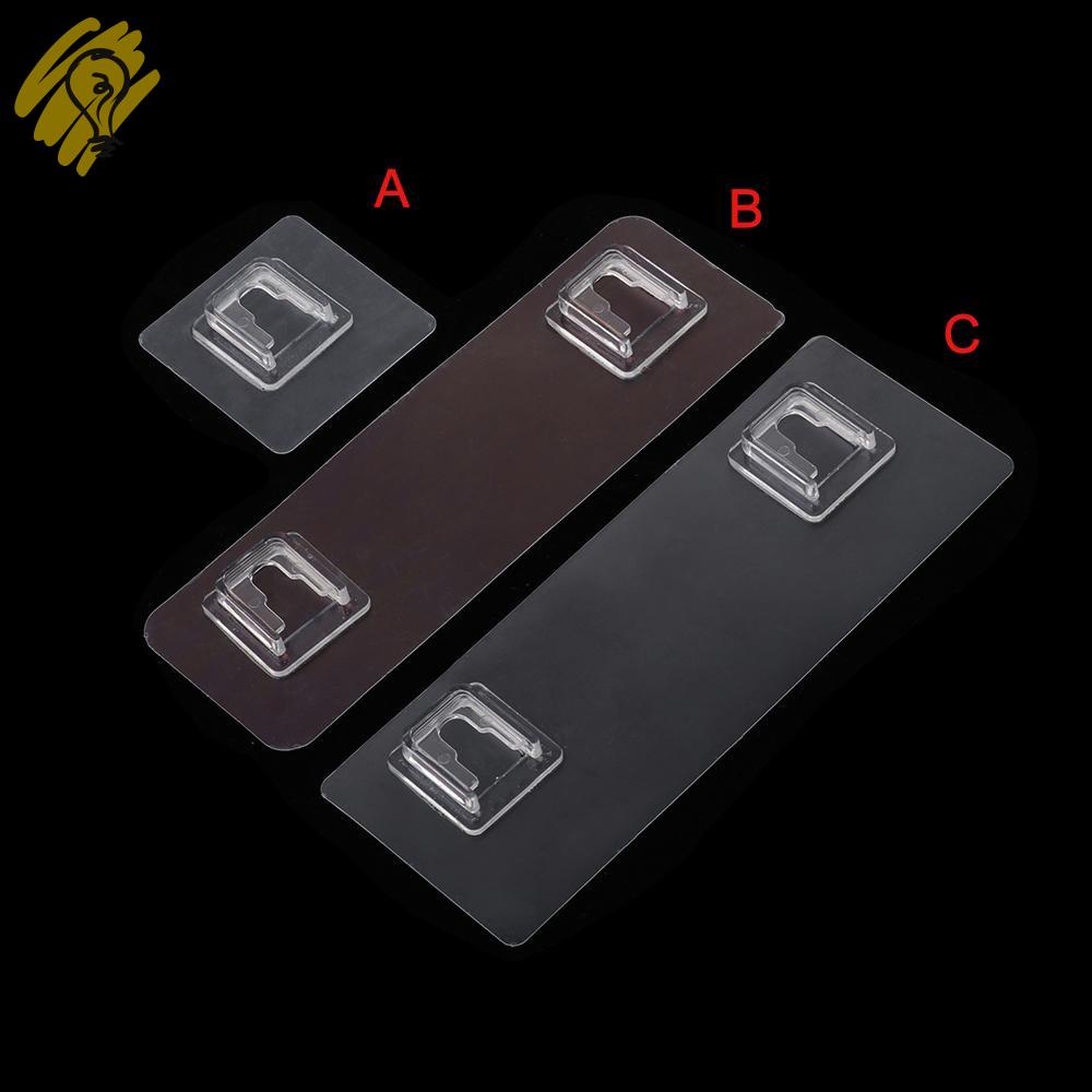 Set 2 / 5 móc dán tường trong suốt treo vật dụng