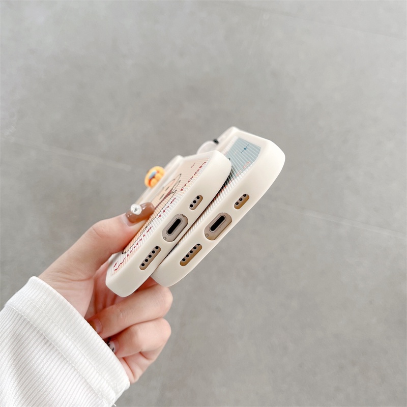 DISNEY Ốp Điện Thoại TPU Silicon Mềm Hình Cún Winnie Hoạt Hình 3D Cho iPhone 14 12 11 13 Pro Max 14 Plus