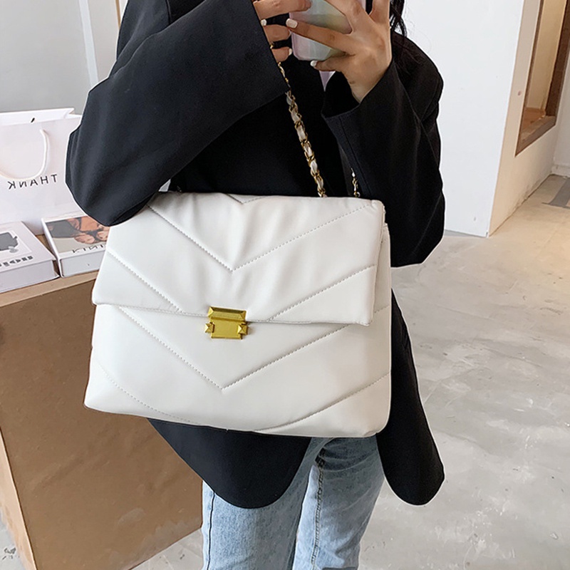 Túi Đeo Vai Cỡ Lớn Có Khóa Thời Trang Cho Nữ