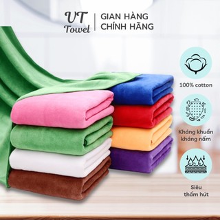 Khăn Gội Đầu Khăn Spa Quấn Tóc Lau Tóc Siêu Dày Siêu Thấm Nước Spa Và Salon KT 35*75cm