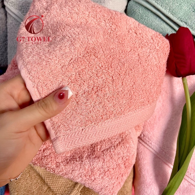 Khăn tắm 40x80cm hàng xuất khẩu Hàn Quốc, 100%  cotton nhập khẩu.